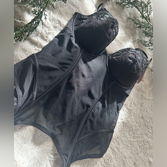 Maidenform Extra Sexy Embroidered Lace Merry Widow DM1117 34D NWT - Picture 3 of 6